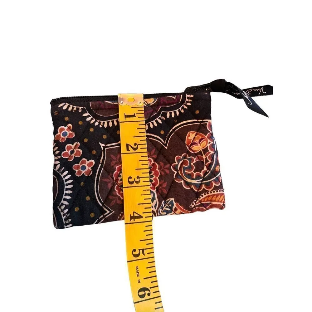 Vera Bradley Women's Multicolor Floral Wristlet Wallet Size 5” x 4” Paisley Jamb